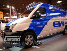 中国造纯电动宽体轻客EV80进驻欧洲市场